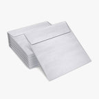 LUXPaper Square Invitation Envelopes | Peel & Press | 6" x 6" | Silver Metallic | 80lb. Text | 50 Qty
