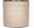 Colonial Candle Sandcastle Sunset Scented Jar Candle, Pop of Color Collection, 3 Wick, Green, 14.5 oz - Up to 60 Hours Burn