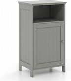 Safeplus Small Floor Storage Cabinet with Drawer and Door, for Bathroom & Toilet, Grey