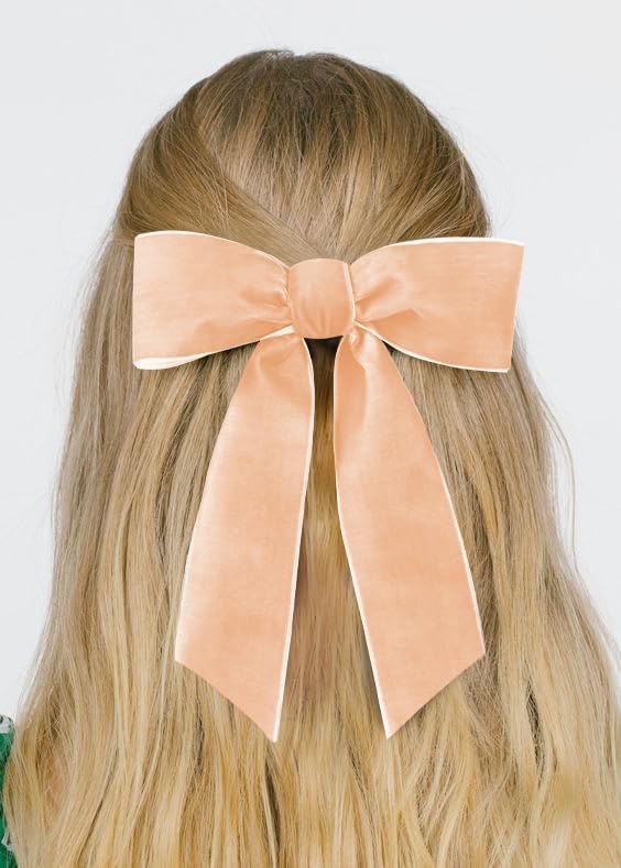 Champagne Velvet Ribbon 1.5'' 25 Yards for Christmas Tree, Gift Wrapping, Flower Bouquet, Wreath Decorations, Bow Making