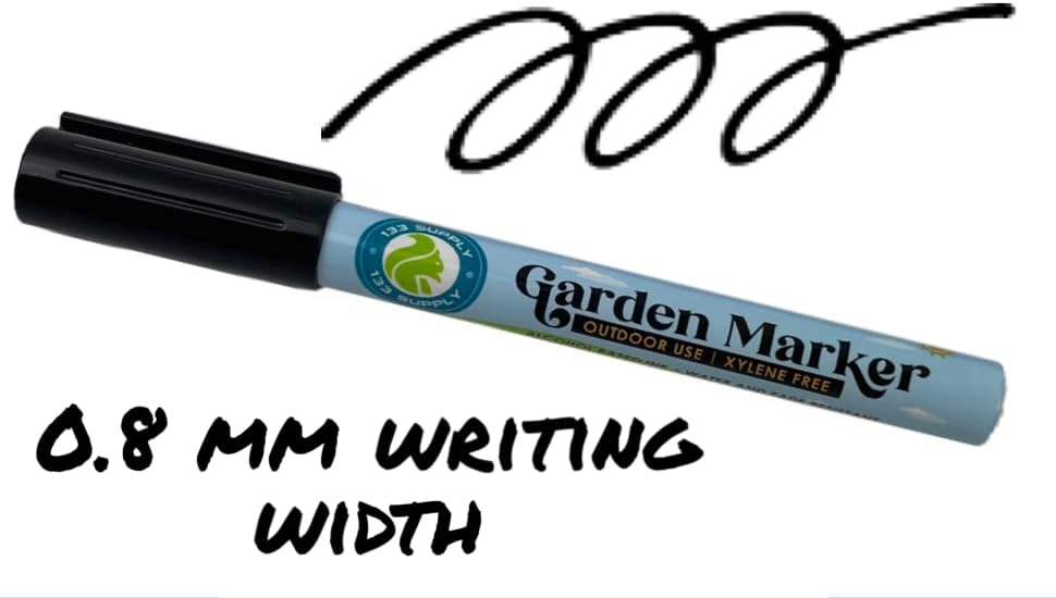 -100 Pack 4" Plastic Plant Labels for Seedlings with 2 Pack of Garden Marker Pens (Garden Markers Fade Resistant Plant Markers Outdoor Waterproof Pen Black Permanent Markers Plant Tags)