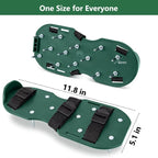 Aerator Shoes with Adjustable Strap,Heavy Duty Spikes for Grass Aerating Patio Garden,Fully Assembled Aerating Shoes for Yard Patio Lawn Garden