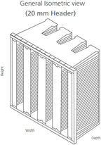 Mini Pleat Rigid Microglass V-Bank Air Filter 24x24x12 (2V) – MERV 14 ASHRAE 52.2 High-Efficiency HVAC Filter for Commercial, Industrial, Hopsitals & Cleanroom Use