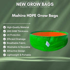 2 Pack 20 Gallon Grow Bags – 24x9 Inch Reusable Fabric Planters for Vegetables, Mushrooms, Potatoes – Durable, Breathable Woven Pots for Gardening