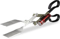 BBQ Croc 3 in 1 Barbecue Tool 15-inch with Flashlight - Extra Light Tongs, Spatula and Grill Scraper (Green)