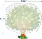 Homimp Plant Covers Freeze Protection, 4 Pack Frost Covers with Zipper Drawstring (23.6" x 31.5") Plant Protection Cover Bags for Outdoor Winter Frost Cold Weather Shrubs Trees Jacket Covers(Green)