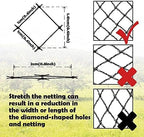 MEANCHEN Bird Netting 15x40 Ft, 1/2ln Mesh Heavy Duty Garden Netting for Plants, Fruit Trees, Vegetables Extra Strong Woven Mesh Netting Fencing, Against Birds, Deer, Poultry