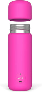 Vejo Personal Blender Powder-Powered Blending System | No Shaking | No Clumps | No Prep | Easy One-Button Design | USB Rechargeable Blender | Neon Pink