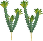 Artificial Succulents Artificial Cactus Plant 2 Pack Fake Cactus Unpotted Artificial Succulent Plants Home Garden Office Indoor and Outdoor Decor