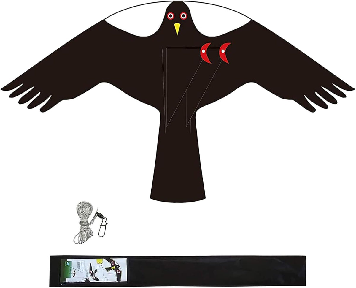 Bird Hawk Flying Kite Without Pole for Crops Farm Protector Bird Scarer Flying Kites - Style C Kite Without Pole