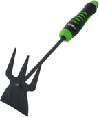 SUMIO 13.7" Alloy Steel Hoe and Cultivator - Lightweight Hand Tiller for Weeding, Digging, Loosening Soil, and Cultivation
