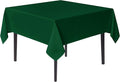 sancua Square Tablecloths 54x54 Inch Hunter Green - Fabric Table Cloth for Square or Round Tables, Washable Polyester Table Cover for Christmas Dinner, Holiday Party, Decorative Display Tables