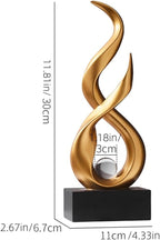 AWNR Abstract Art Deco Decor Statues for Home,Shelves,Table,Living Room, Dining Room,Modern Sculpture Decoraciones of Homes for Sale (Gold B)