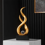 AWNR Abstract Art Deco Decor Statues for Home,Shelves,Table,Living Room, Dining Room,Modern Sculpture Decoraciones of Homes for Sale (Gold B)