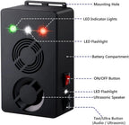 Rodent Repellent Battery Operated Ultrasonic Mouse Repeller for Car Engines Squirrel Pest Repeller Under Hood Rat Repellent Mice Deterrent for House Garage Attic Indoor 1 Pack
