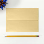 LUXPaper A7 Invitation Envelopes | Peel & Press | 5 1/4" x 7 1/4" | Blonde Metallic | 80lb. Text | 500 Qty