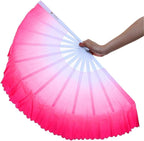 ZooBoo 2Pcs Traditional Chinese Folding Dance Fan - Elegant Taichi Kungfu Performance Accessory