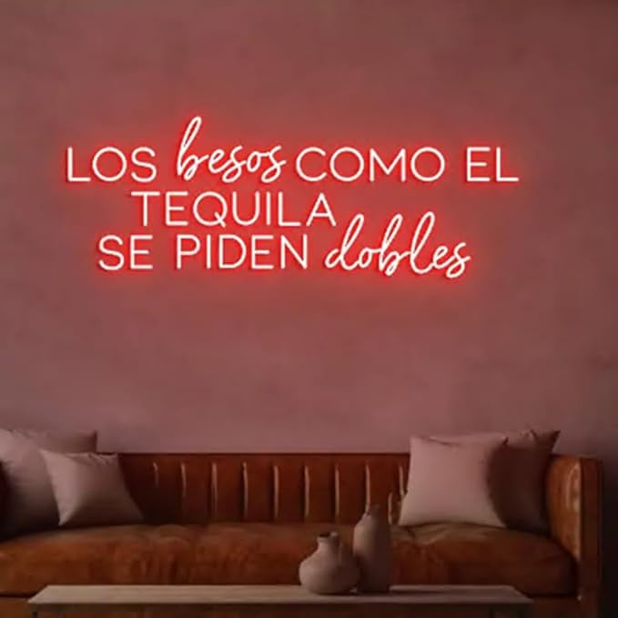Tequila Neon Sign tequila Led Light Sign Bar Restaurant Decor Size:W24 x H8inches