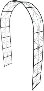 Metal Garden Arch 7.2ft High X 4.5ft Wide Garden Arbor for for Climbing Plants Roses Vines, Outdoor Garden Lawn Backyard Patio, Garden Wedding Party Decoration