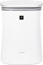 SHARP Air Purifier with Plasmacluster Ion Technology and Triple Filtration, including True HEPA Filter. Covers up to 1,253 sq ft for Medium Rooms, such as Office, for Dust, Smoke, and Pollen. FPK50UW