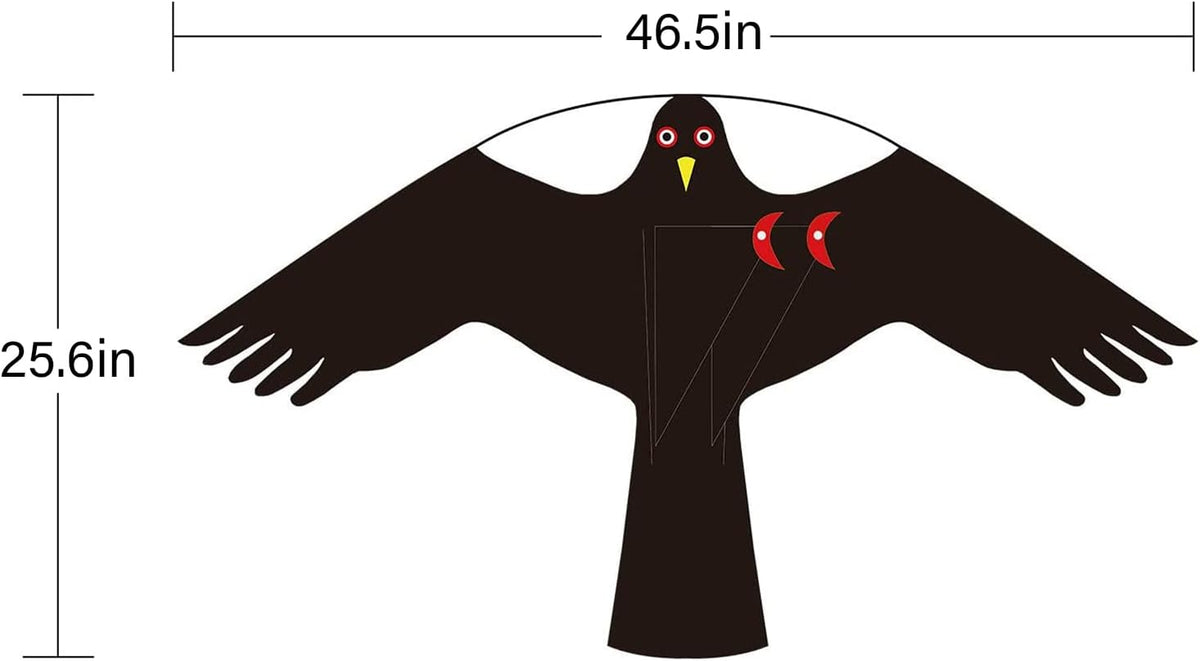 Bird Hawk Flying Kite Without Pole for Crops Farm Protector Bird Scarer Flying Kites - Style C Kite Without Pole