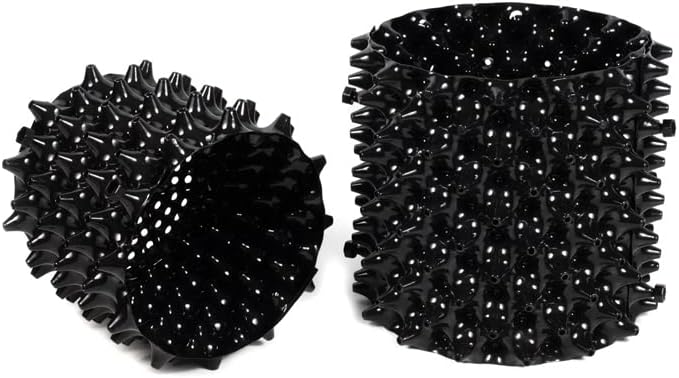 3 Gallon Air Pruning Container New Plastic Nursery Pot Fruit Vegetable Garden self-Planting pots, Size 10"x10", Black