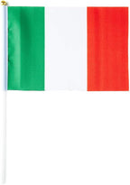 Italy Flag Italian Flag, Small Mini Handheld Italy Flags on Stick, Ideal for Party Parades Sports Events Patriotic Festival Decorations