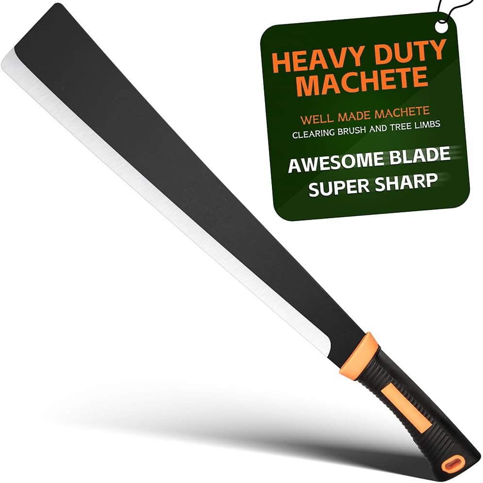 Billhook Sickle Machete for Yard Work Cutting Trees Heavy Duty machetes Mexicanos de Trabajo Best Machete Camping,Gardening Machete,Land Management,Hunting and Outdoor.
