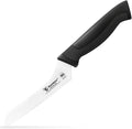 6-Inch Offset Serrated Bread Knife, Premium High Carbon Stainless Steel Blade Knife for Bread with Ergonomic Handle, NSF Certified, DT-31 Series, Black