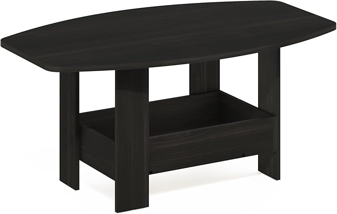 Furinno Simple Design Coffee Table with Storage Compartment, Espresso