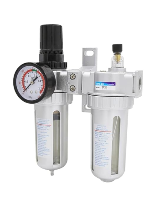 SFR200 Two-Piece SL Oil-Water Separation Gas Source Treatment air Filter Pressure regulating Valve SFC200/300/400(SFC200 Copper Filter Element)