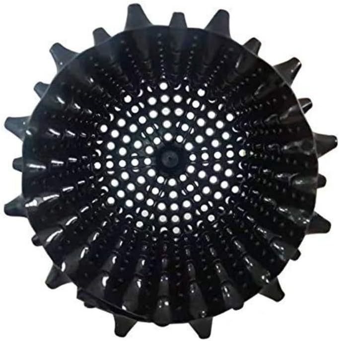 Air Pruning Planters 5 Gallon 6-Pack, Sturdy Plastic Roots Control Planter Container for Fruit Vegetable Garden Orchard, Size 12"x12",Black
