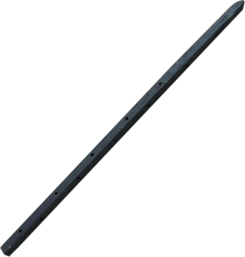 Sandbaggy Square Steel Concrete Form Stakes with Nail Holes - 5/8" Wide - Rust Resistant Coating - Removable, Reusable - Construction Grade Stakes (24 inch, 10)
