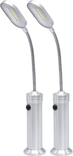 BBQ Grill Lights Magnetic Base Super-Bright LED Lights-360 Degree Flexible Gooseneck, Weather Resistant, Task Lighting Barbecue Grilling, 2 Pack