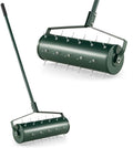 Pemberly Row 21 inch Manual Lawn Aerator Heavy Duty Grass Tool Green