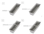 The HC Companies Eclipse Window Planter Box, 24 Inch, Black, 2-Pack