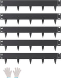 VEVOR Steel Landscape Edging, 5 Packs 39 x 4 in Rust-Resistant Metal Landscape Edging, Bendable Garden Edging Border, Heavy Duty Lawn Edging, Easy-to-Install, Flower Bed Yard Pathway Divider Black