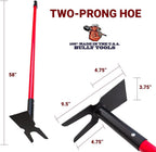 Bully Tools 92357 12-Gauge 2-Prong Weeding Hoe with Fiberglass Handle