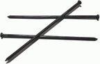 Metal Landscape Stakes,10Inch 50Pcs Landscape Edging Anchoring Spikes for Tent Spikes,Paver Edging,Artificial Turf Stakes,Tent and More (50, Black)