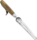 Haliaeetus Seeding Widger with 6'' Scale, Stainless Steel Planting Trowel for Repotting, Long and Narrow Widger for Weeding from Tight Areas, Hand Transplanter with Wood Handle for Planting, Digging