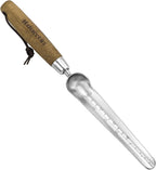 Haliaeetus Seeding Widger with 6'' Scale, Stainless Steel Planting Trowel for Repotting, Long and Narrow Widger for Weeding from Tight Areas, Hand Transplanter with Wood Handle for Planting, Digging