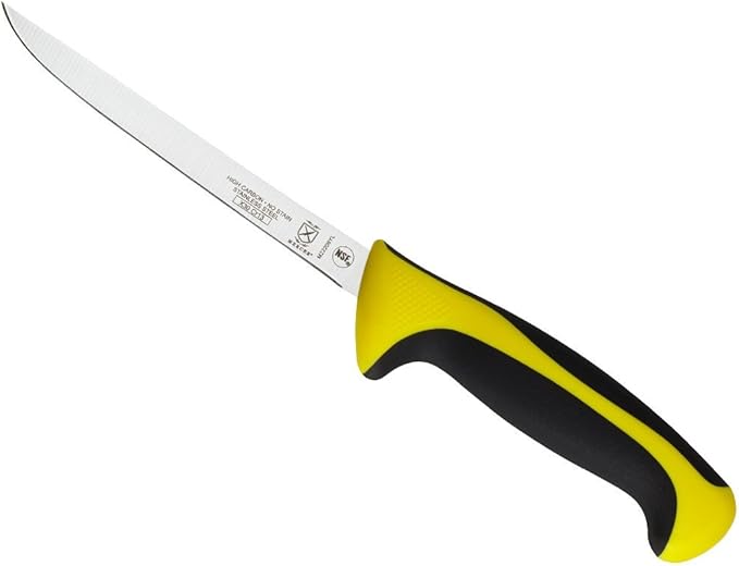 Mercer Culinary Millennia Color Handle Cutlery 6" Narrow Boning Knife Yellow