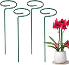 4/8/12 Pack Plant Stakes, 16/24/36 Inch Plant Support Stakes, 2025 New Plant Sticks Support, Flower Stakes for Plants Peony, Tomato Seedling, Marigold, Amaryllis, Sapling, Coreopsis (16 Inch-4 Pack)
