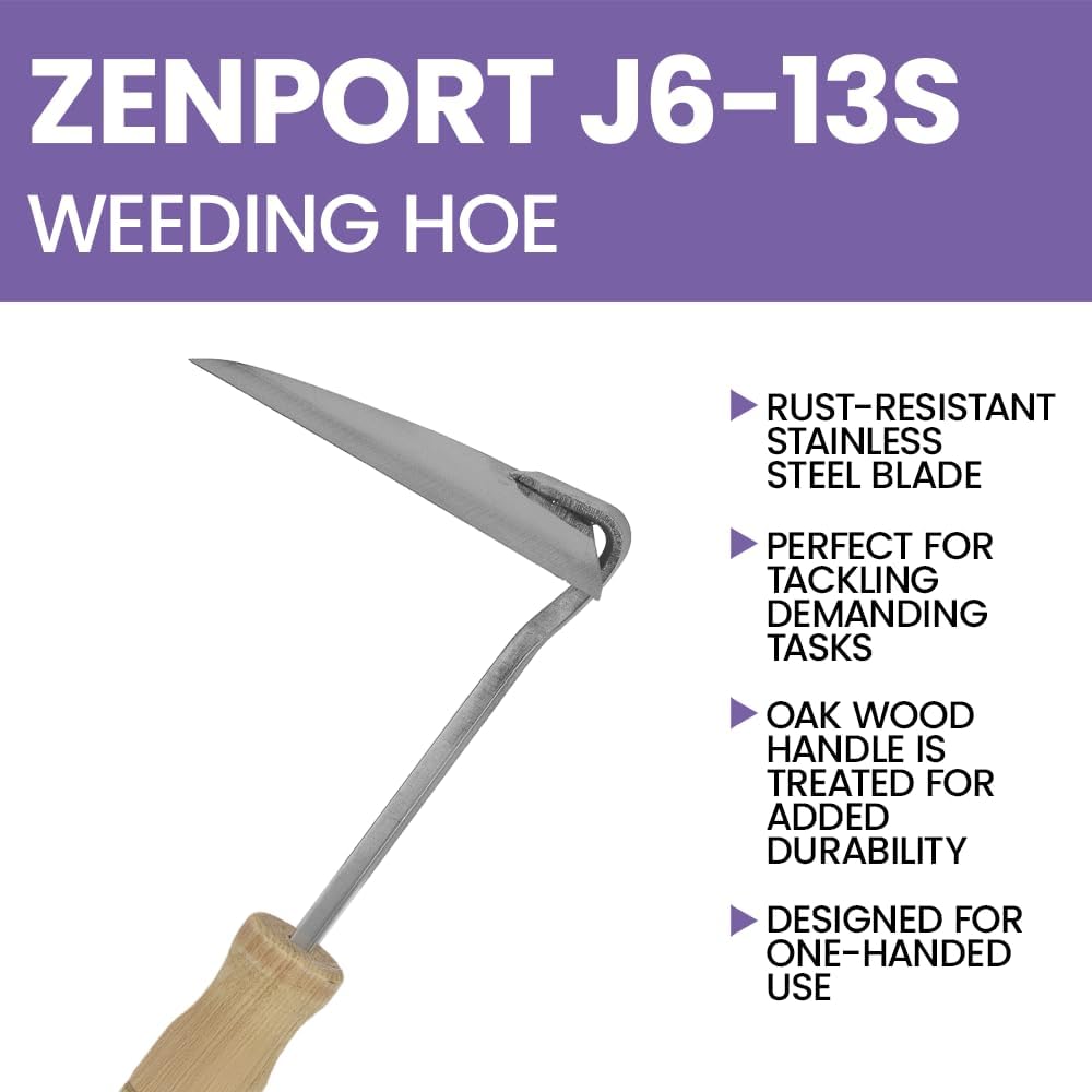 Zenport J6-13S Weeding Hoe, 10-Inch, Beige - 12 Pack