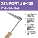 Zenport J6-13S Weeding Hoe, 10-Inch, Beige - 12 Pack