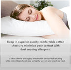 Pizuna Pure 100% Cotton Twin Duvet Cover Set, Luxurious 400 Thread Count Long Staple Cotton Sateen Weave with Button Closure (Combed Silver Cotton Duvet Cover Twin)