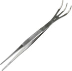 Wazakura 2 in 1 Bonsai Tweezers with Root Rake in Stainless Steel Made in Japan 8.6in (220mm), Professional Bonsai Tool, Japanese Precision Gardening Tongs for Plants