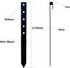 60Pcs Metal Garden Landscape Edging Stakes,Black, 10inch anchoring Stakes Landscape Anchoring Spikes for Terrace Board, Grass Barrier, Landscape Edging Coil, Garden Liner, Bender Board