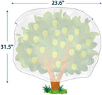Homimp Plant Covers Freeze Protection, 4 Pack Frost Covers with Zipper Drawstring (23.6" x 31.5") Plant Protection Cover Bags for Outdoor Winter Frost Cold Weather Shrubs Trees Jacket Covers(Yellow)