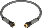 YOTOO Heavy Duty Hybrid Garden Lead in Water Hose 5/8-Inch by 1.28-Feet 150 PSI, Kink Resistant, All-Weather Flexible with Swivel Grip Handle and 3/4" GHT Solid Brass Fittings, Gray